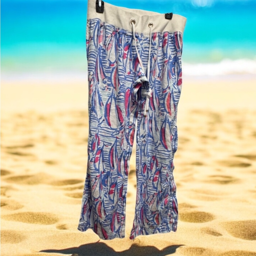 Lilly Pulitzer size large wide leg beach pants